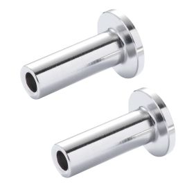 VEVOR 81 Pack T316 Stainless Steel Protector Sleeves for 1/8" Wire Rope Cable Railing, DIY Balustrade T316 Marine Grade, Come with A Free Drill B