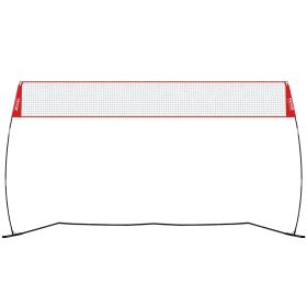 VEVOR Freestanding Volleyball Training Net for Indoor or Outdoor Use, Adjustable Height Portable Net System with Carrying Bag