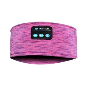 Wireless Eye Mask, Bluetooth Headset, Hands-free Call Running Headscarf (Color: Rose Red)