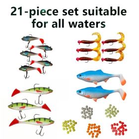 Paddle Tail Swimbait with jig Hook,Fishing Lures for Bass Trout Swimbaits,Soft Fishing Lures jig Heads,Slow Sinking Bait for Freshwater Saltwater (size: 001PACK1)