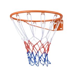 VEVOR Basketball Rim, Wall Door Mounted Basketball Hoop, Heavy Duty Q235 Basketball Flex Rim Goal Replacement with Net (Type of Basketball Hoop: Integrated, Number of Springs in Basketball Hoop: 0)