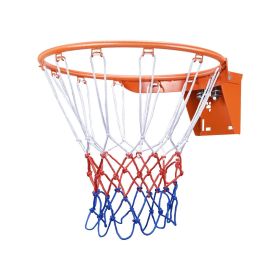 VEVOR Basketball Rim, Wall Door Mounted Basketball Hoop, Heavy Duty Q235 Basketball Flex Rim Goal Replacement with Net (Type of Basketball Hoop: Separated, Number of Springs in Basketball Hoop: 2)
